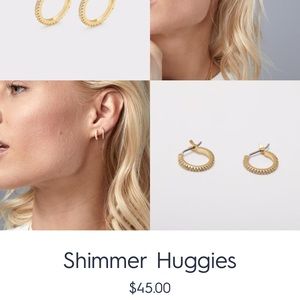 BRAND NEW* Gorjana Shimmer Huggies earrings.